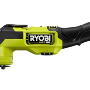 RYOBI oscillating multi-tool used for cutting, sanding, scraping, grout removal, and home renovation projects.